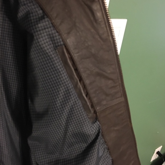 Marc Anthony brown leather jacket XXL - Picture 3 of 7